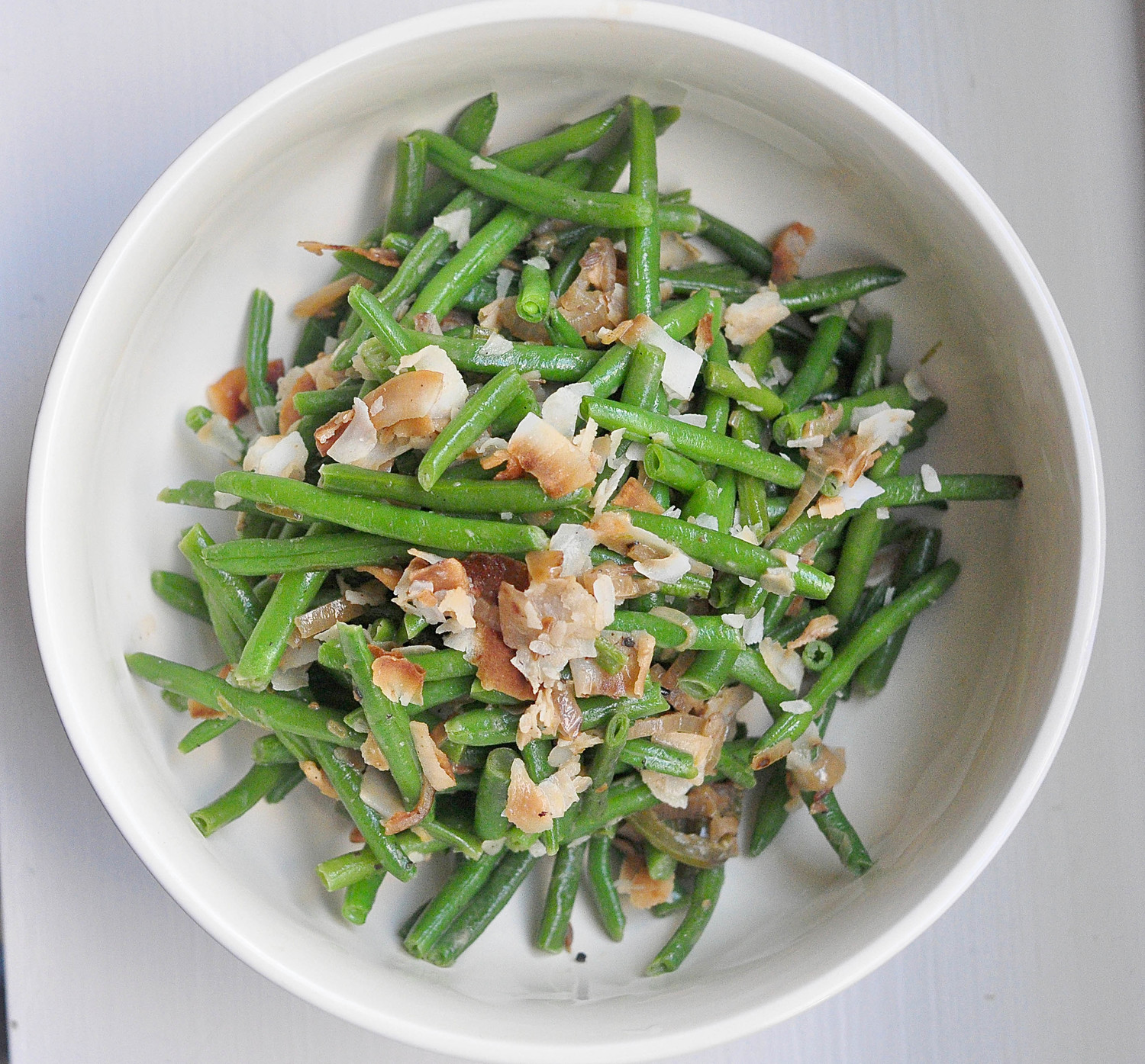 Spicy, Double Coconut Green Beans Recipe Leanne Brown