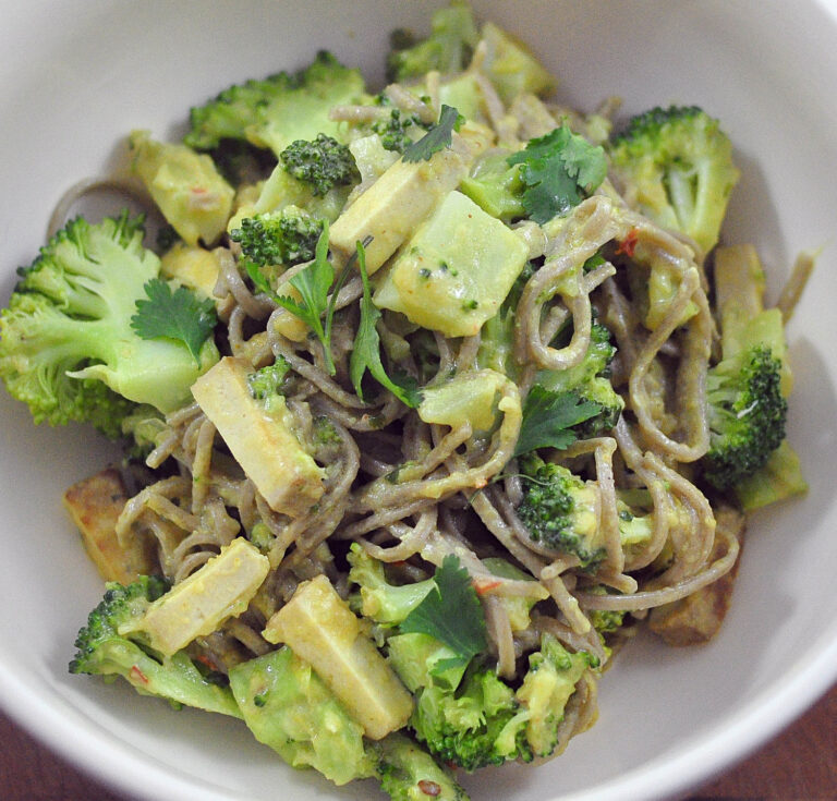 Peanut Sauce Noodles with Broccoli and Smoked Tofu Leanne Brown