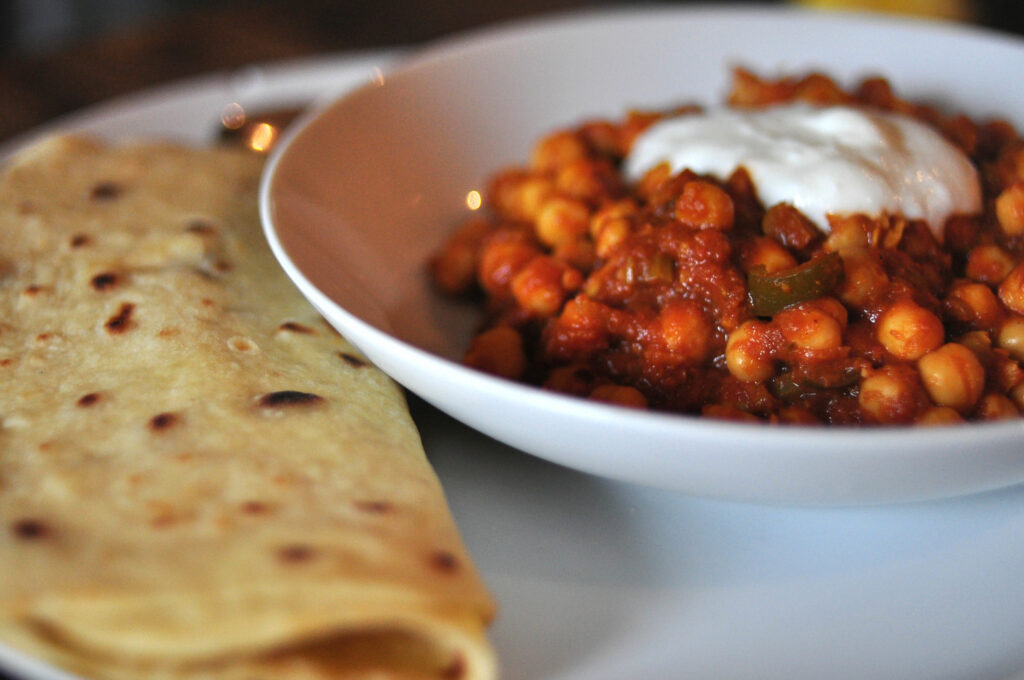 Image result for chana masala with roti